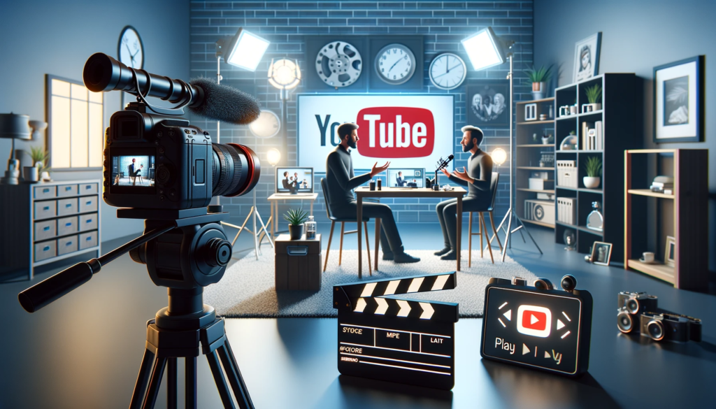 YouTube para empresas grabando